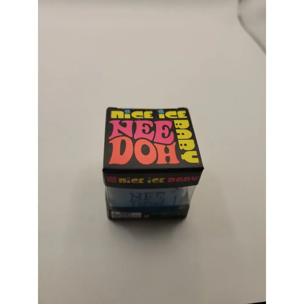 Needoh Nice Baby Mini Ice Cube Fidget Cube Toy Blue Sensory Viral NEW